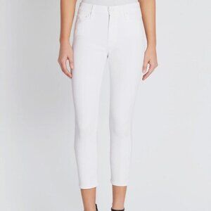 Mother Jeans The Looker White Ankle Fray Jean